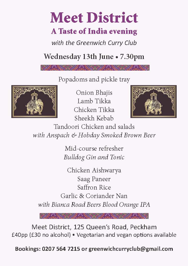 Menu 13th June Meet District